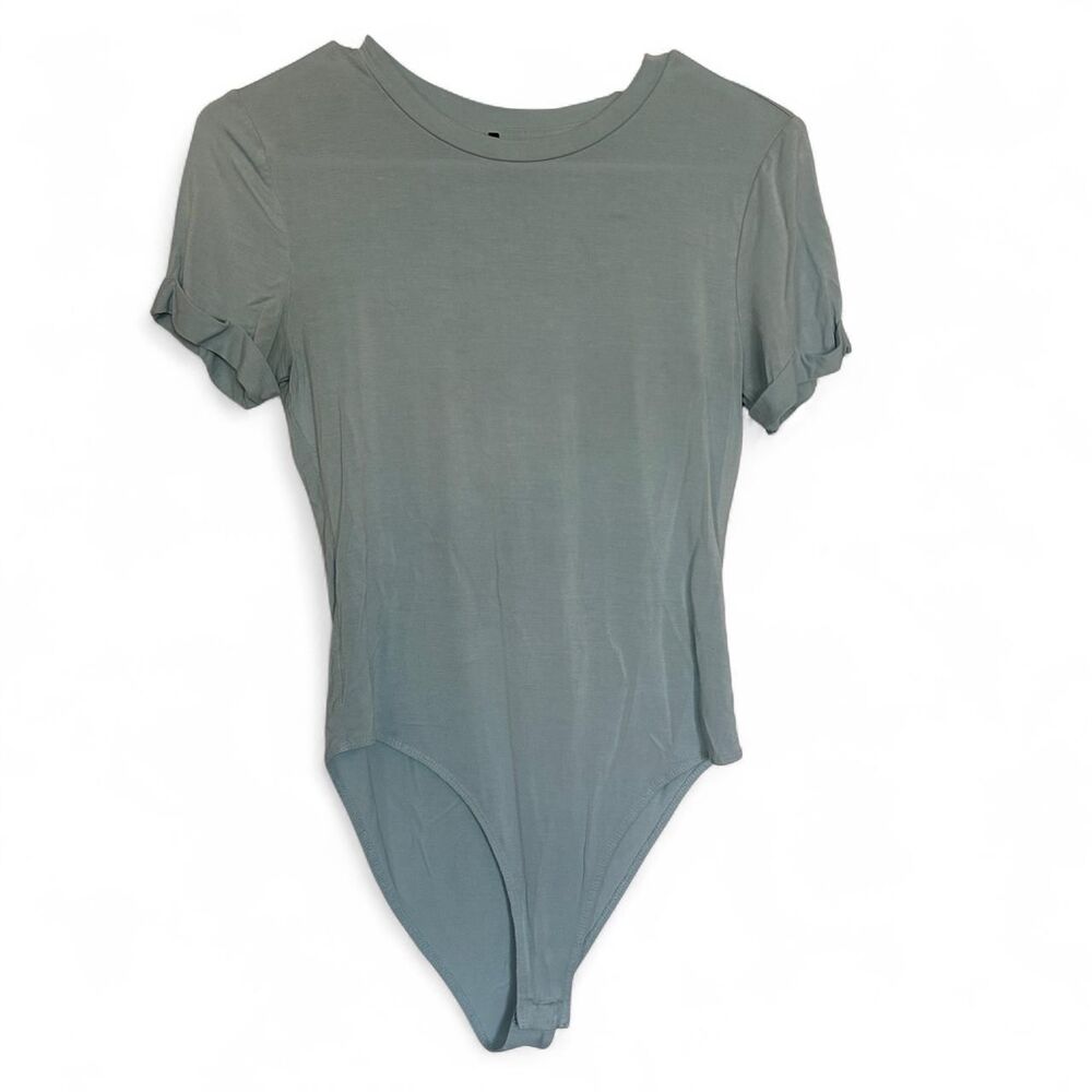 Forever-21 Women's Blue Tee Bodysuit